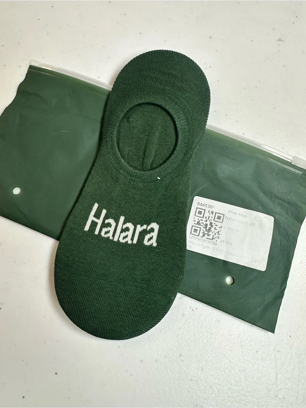 NWT Halara Women’s Green No Show Socks Pickleball Athletic - One Size